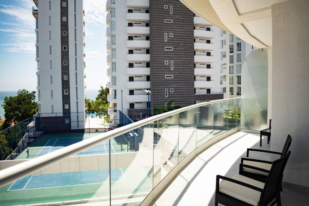 M3 Lujoso Y Comodo Departamento Con Playa 2 Piscinas Cancha De Tenis Jacuzzi Seguridad 24 Horas Manta Εξωτερικό φωτογραφία