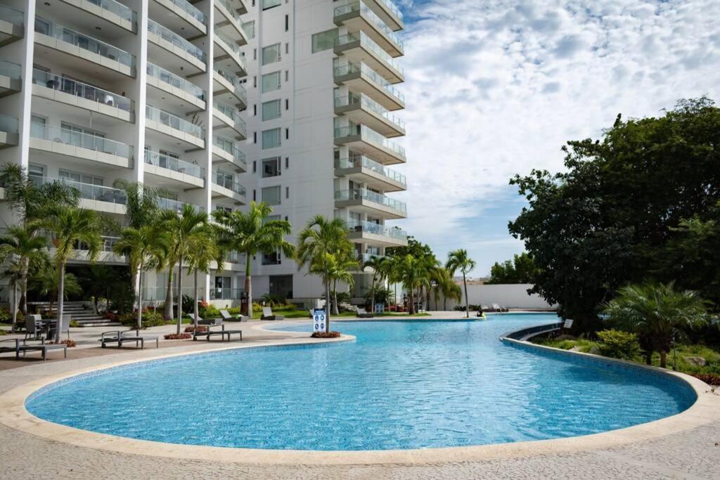 M3 Lujoso Y Comodo Departamento Con Playa 2 Piscinas Cancha De Tenis Jacuzzi Seguridad 24 Horas Manta Εξωτερικό φωτογραφία