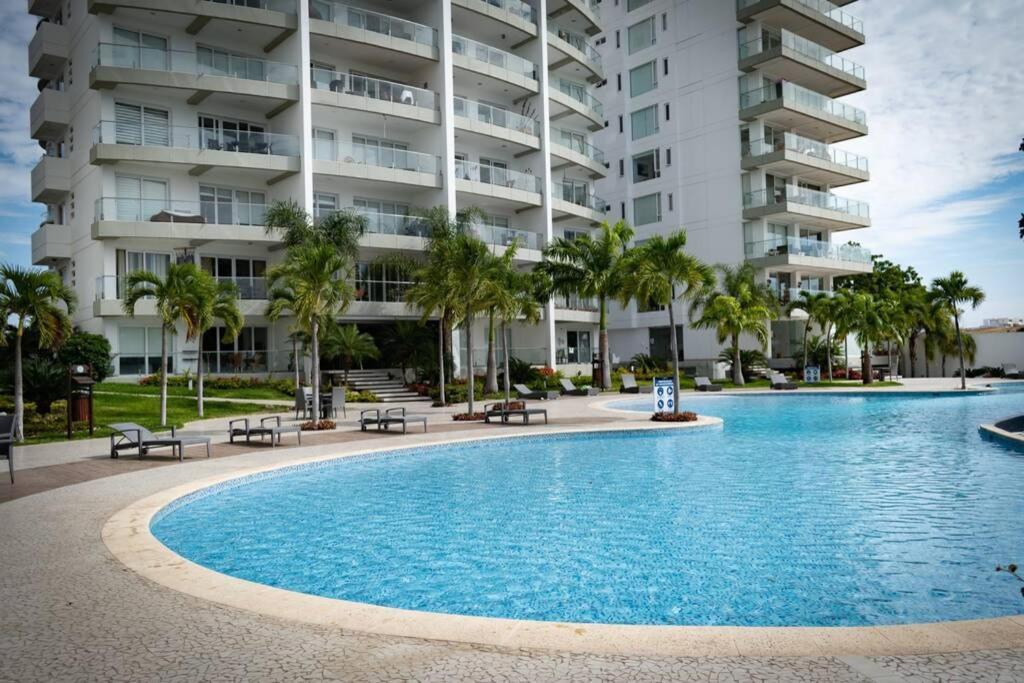 M3 Lujoso Y Comodo Departamento Con Playa 2 Piscinas Cancha De Tenis Jacuzzi Seguridad 24 Horas Manta Εξωτερικό φωτογραφία